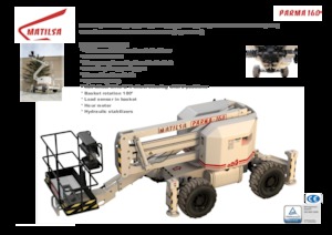 Nacelles à bras articulés sur roues Matilsa Parma 16 D