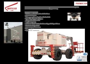 Nacelles à bras articulés sur roues Matilsa Parma 21 D