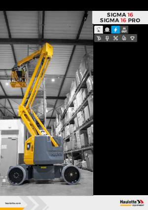 Nacelles à bras articulés sur roues Haulotte Sigma 16