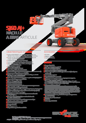 Nacelles à bras articulés sur roues Skyjack SJ 60 AJ+