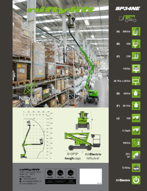 Nacelles à bras articulés sur roues Niftylift SP34NE