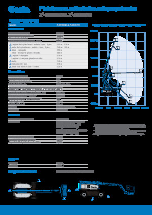 Nacelles à bras articulés sur roues Genie Z-60/37 FE 