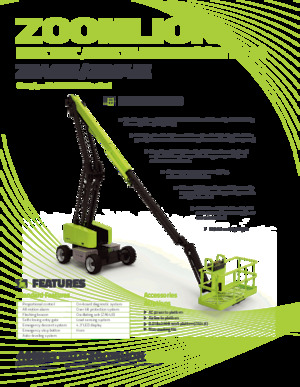 Nacelles à bras articulés sur roues Zoomlion ZA46JE