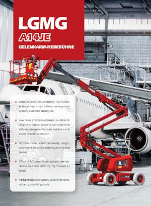 Nacelles à bras articulés sur roues LGMG  A14JE