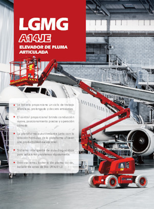 Nacelles à bras articulés sur roues LGMG  A14JE