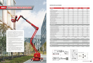 Nacelles à bras articulés sur roues LGMG  AR11J