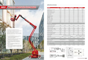 Nacelles à bras articulés sur roues LGMG  AR24JE