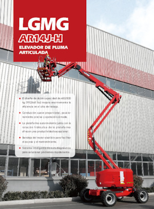 Nacelles à bras articulés sur roues LGMG  AR14J-H