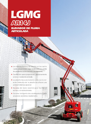Nacelles à bras articulés sur roues LGMG  AR14J