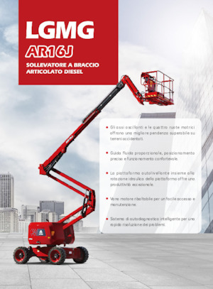 Nacelles à bras articulés sur roues LGMG  AR16J