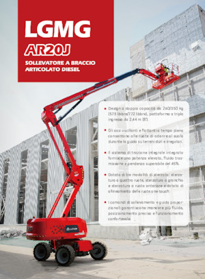 Nacelles à bras articulés sur roues LGMG  AR20J
