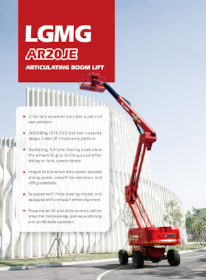 Nacelles à bras articulés sur roues LGMG  AR20JE