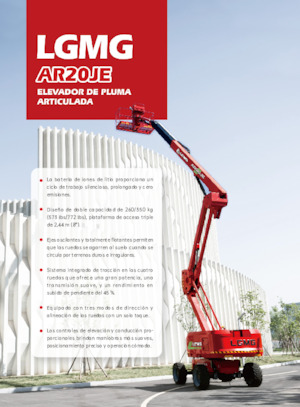 Nacelles à bras articulés sur roues LGMG  AR20JE