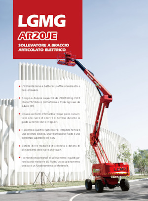 Nacelles à bras articulés sur roues LGMG  AR20JE