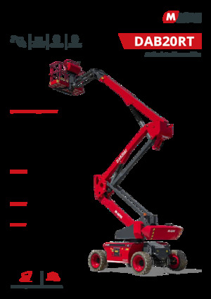 Nacelles à bras articulés sur roues MAGNI DAB20RT