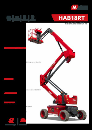 Nacelles à bras articulés sur roues MAGNI HAB18RT