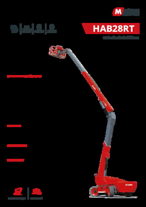 Nacelles à bras articulés sur roues MAGNI HAB24RT