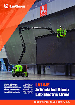 Nacelles à bras articulés sur roues Liugong LA14JE