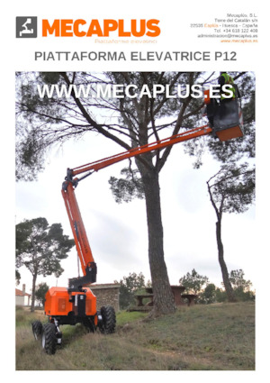 Nacelles à bras articulés sur roues Mecaplús P12