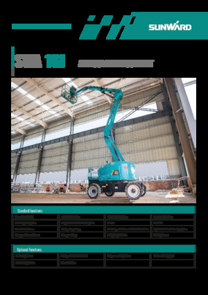 Nacelles à bras articulés sur roues Sunward SWA16J