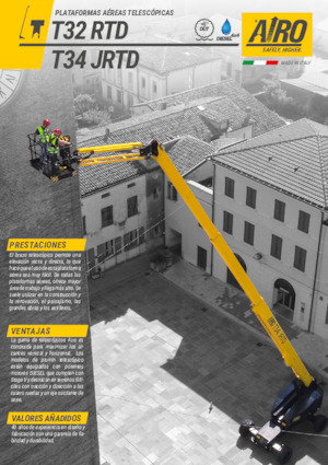 Nacelles télescopiques sur roues AIRO T32 RTD