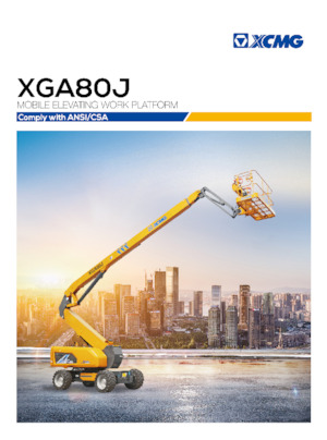 Nacelles à bras articulés sur roues XCMG XGA80J