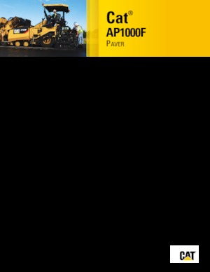 Finisseur d'asphalte sur roues Caterpillar AP1000F