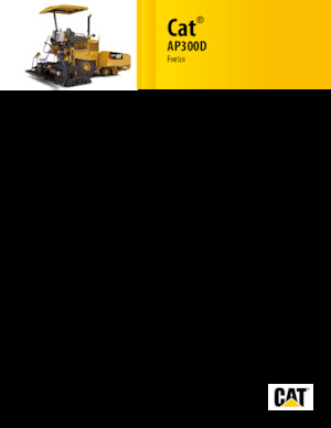 Finisseur d'asphalte sur roues Caterpillar AP300D