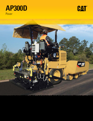 Finisseur d'asphalte sur roues Caterpillar AP300D