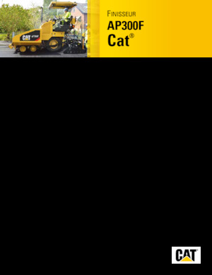 Finisseur d'asphalte sur roues Caterpillar AP300F