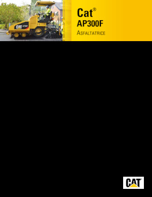 Finisseur d'asphalte sur roues Caterpillar AP300F