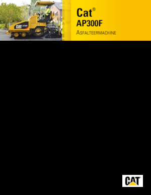 Finisseur d'asphalte sur roues Caterpillar AP300F