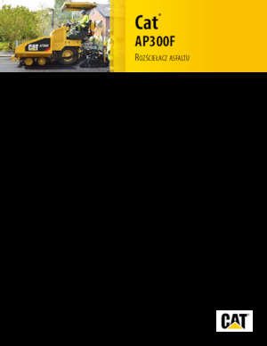 Finisseur d'asphalte sur roues Caterpillar AP300F