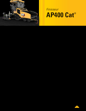 Finisseur d'asphalte sur roues Caterpillar AP400