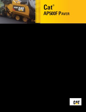Finisseur d'asphalte sur roues Caterpillar AP500F