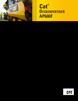 Finisseur d'asphalte sur roues Caterpillar AP600F