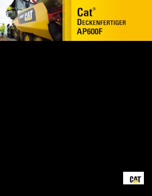 Finisseur d'asphalte sur roues Caterpillar AP600F