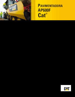 Finisseur d'asphalte sur roues Caterpillar AP600F
