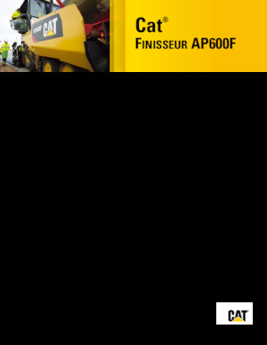 Finisseur d'asphalte sur roues Caterpillar AP600F