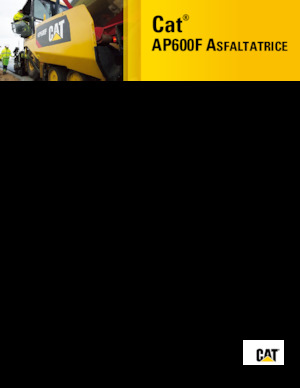 Finisseur d'asphalte sur roues Caterpillar AP600F