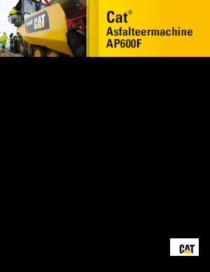 Finisseur d'asphalte sur roues Caterpillar AP600F