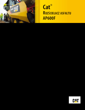 Finisseur d'asphalte sur roues Caterpillar AP600F