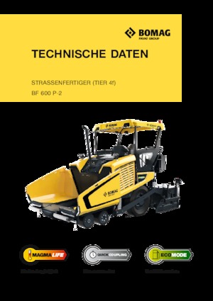 Finisseur d'asphalte sur roues Bomag BF 600 P-2 S 600