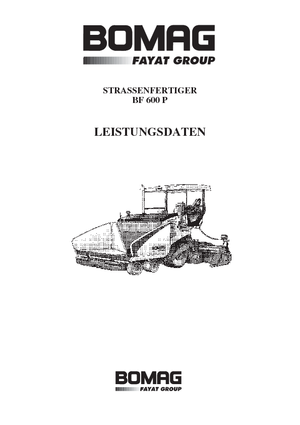 Finisseur d'asphalte sur roues Bomag BF 600 P-HSE