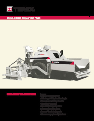 Finisseur d'asphalte sur roues Terex CR352L