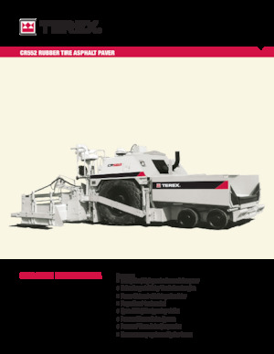 Finisseur d'asphalte sur roues Terex CR552