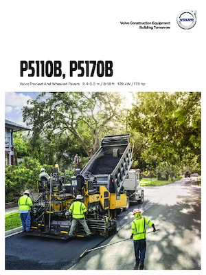 Finisseur d'asphalte sur roues Volvo P5170B