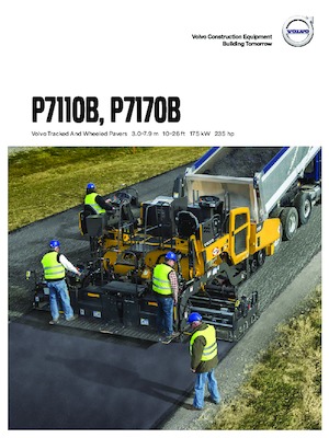 Finisseur d'asphalte sur roues Volvo P7170B