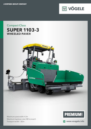 Finisseur d'asphalte sur roues Vögele Super 1103-3
