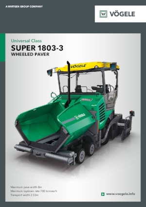 Finisseur d'asphalte sur roues Vögele Super 1803-3